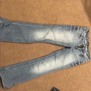 White house black market distressed denim BLING